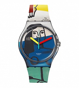 Swatch SUOZ363 - LEGER&#039;S TWO WOMEN HOLDING FLOWERS