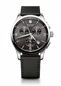 Victorinox Alliance Chronograph grey leather
