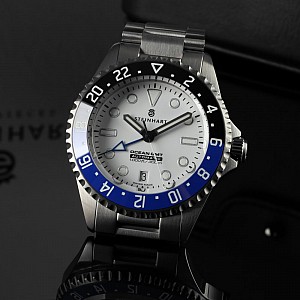 Steinhart Ocean GMT 42 white dial ceramic - limitovaná edice 200 kusů