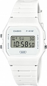Casio Collection F-91WB-7AEF - White Minimalist