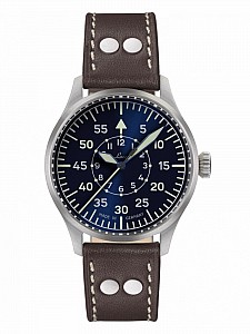 Laco Flieger PRO Blue Karlsruhe 40 Handaufzug - 40 mm Ruční nátah
