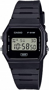 Casio Collection F-91WB-1AEF - Black Minimalist