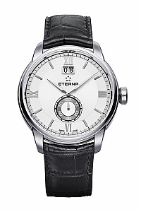 Eterna Adventic Quartz Big Date white leather