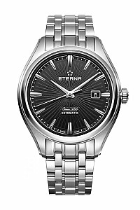 Eterna Avant-Garde Date black steel