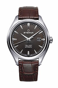 Eterna Avant-Garde Date brown leather