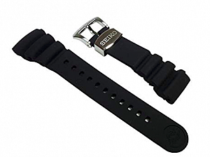 Seiko řemen silikonový 24mm černý