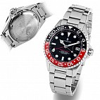 Steinhart GMT-OCEAN One 39 black-red ceramic