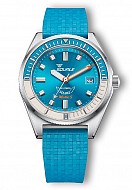 Squale Matic S Light Blue Mosaic Rubber
