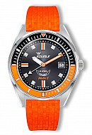 Squale Matic S Orange Mosaic Rubber