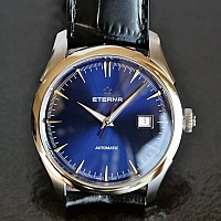 Eterna Legacy Date Blue leather