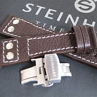 Steinhart kožený řemen 22 mm Pilot Band Büffel Mocca Old Vintage