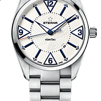 Eterna KonTiki Date white steel