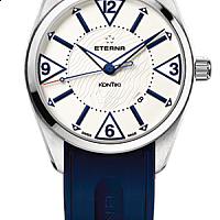 Eterna KonTiki Date white caoutchouc