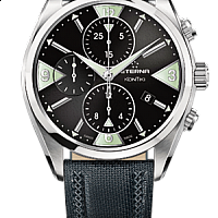 Eterna  KonTiki Chronograph black textile