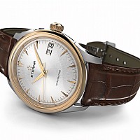 Eterna 1948 Legacy Big Date Silver alligator brown