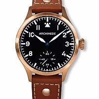 Archimede Pilot 42 Handaufzug Bronze