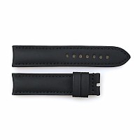 Steinhart kožený řemen 22 mm  Kautschuk-Lederband schwarz für Ocean 2, schwarze Naht