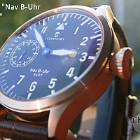 Steinhart Nav B-Uhr 47 Handaufzug pink gold