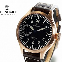 Steinhart Nav B-Uhr 47 Handaufzug pink gold