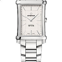 Eterna Contessa Two-Hands white indices steel