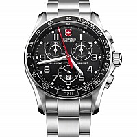 Victorinox Chrono Classic XLS black/red steel