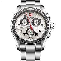 Victorinox Chrono Classic XLS silver/red steel