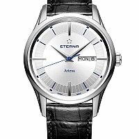 Eterna Artena Gent silver leather blue