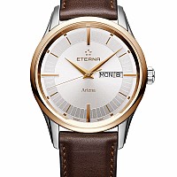 Eterna Artena Gent silver leather gold