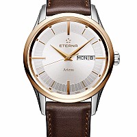 Eterna Artena Gent silver leather gold