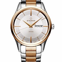 Eterna Artena Gent silver steel gold