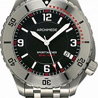 Archimede SportTaucher M steel/black