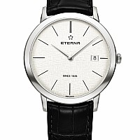 Eterna Eternity For Him Quartz 40 silver leather