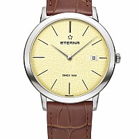 Eterna Eternity For Him Quartz 40 champagne leather