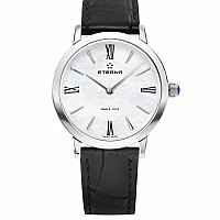 Eterna Eternity For Her Quartz 32 white MOP black leather