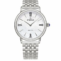 Eterna Eternity For Her Quartz 32 white MOP diamonds steel