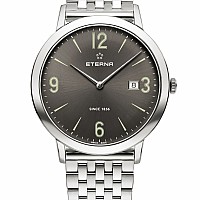 Eterna Eternity For Him Quartz 42 charcoal steel