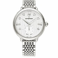 Eterna Lady Eterna Small Second 34 white endowed with 6 diamonds steel