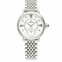 Eterna Lady Eterna Small Second 28 white endowed with 6 diamonds steel