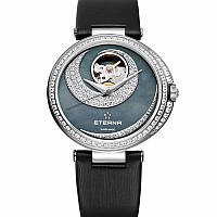 Eterna Grace Open Art pearl satin diamonds