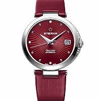 Eterna Grace Three-Hands burgundy satin