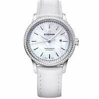 Eterna Tangaroa Lady white leather white diamond