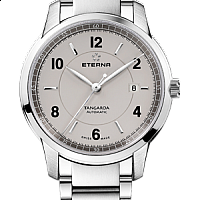 Eterna Tangaroa Three-Hands light grey steel