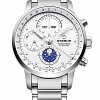 Eterna Tangaroa Moonphase Chronograph white steel