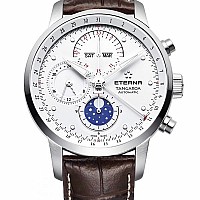 Eterna Tangaroa Moonphase Chronograph white leather