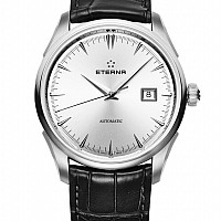 Eterna Legacy Date Silver leather