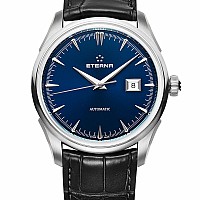 Eterna Legacy Date Blue leather