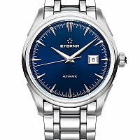 Eterna Legacy Date Blue steel