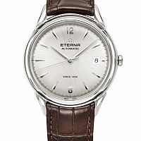 Eterna Heritage 1948 For Him Automatic silver leather