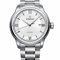 Eterna Adventic Date white steel