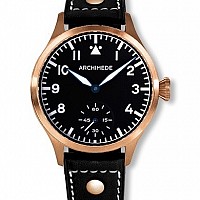 Archimede Pilot 42 Handaufzug Bronze